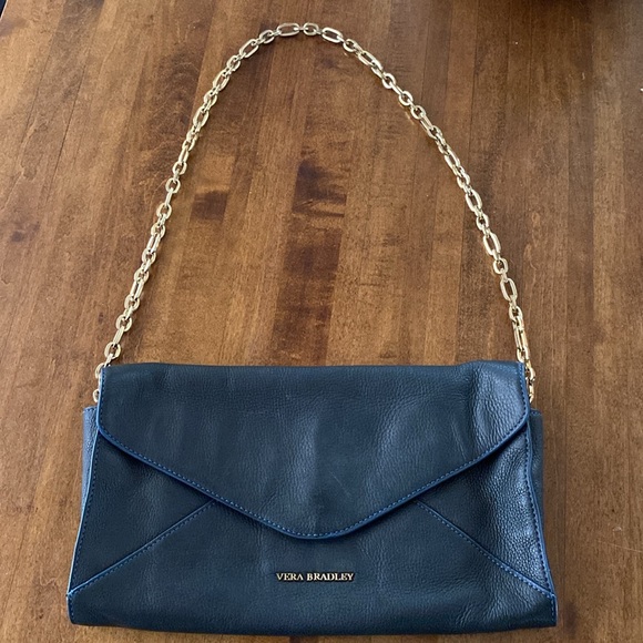 Vera Bradley Leather shoulder bag with chain strap - Picture 5 of 10